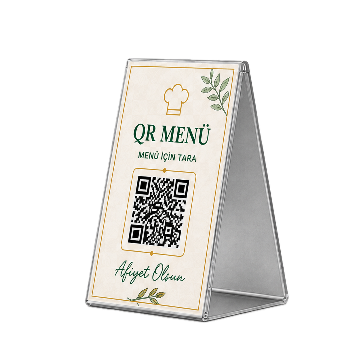 A Tipi QR Menü Kart Tutucu